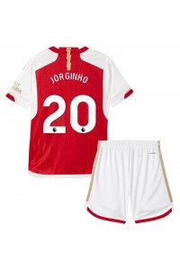 Fotbalové Dres Arsenal Jorginho Frello #20 Dětské Domácí Oblečení 2023-24 Krátký Rukáv (+ trenýrky)